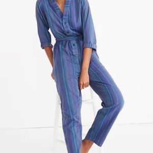 Ace & Jig/ Madewell striped Stella jumpsuit - L